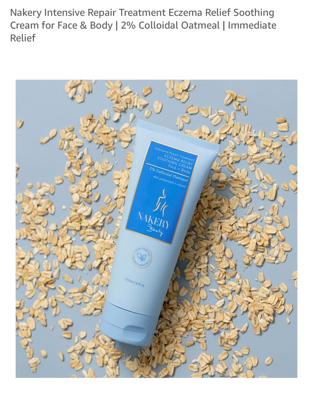 Nakery Blue Soothing Eczema Relief Cream for Face & Body